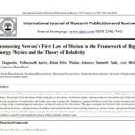 Global Team Led by Young Indian Minds Reassesses Newton’s First Law in the Light of Relativity and Quantum Physics